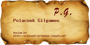 Polacsek Gilgames névjegykártya
